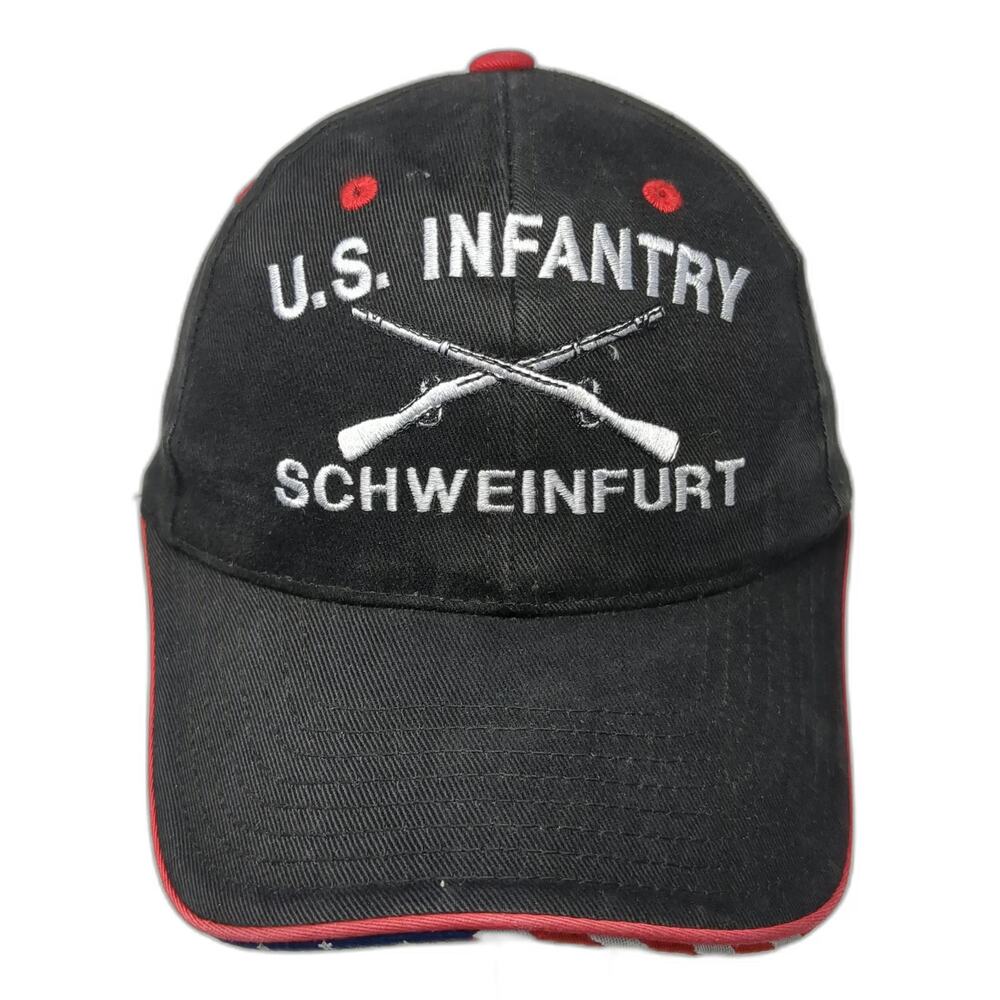 Otto Baseball Cap Black One Size US Infantry Schweinfurt Crossed Rifles Hat - Picture 1 of 9